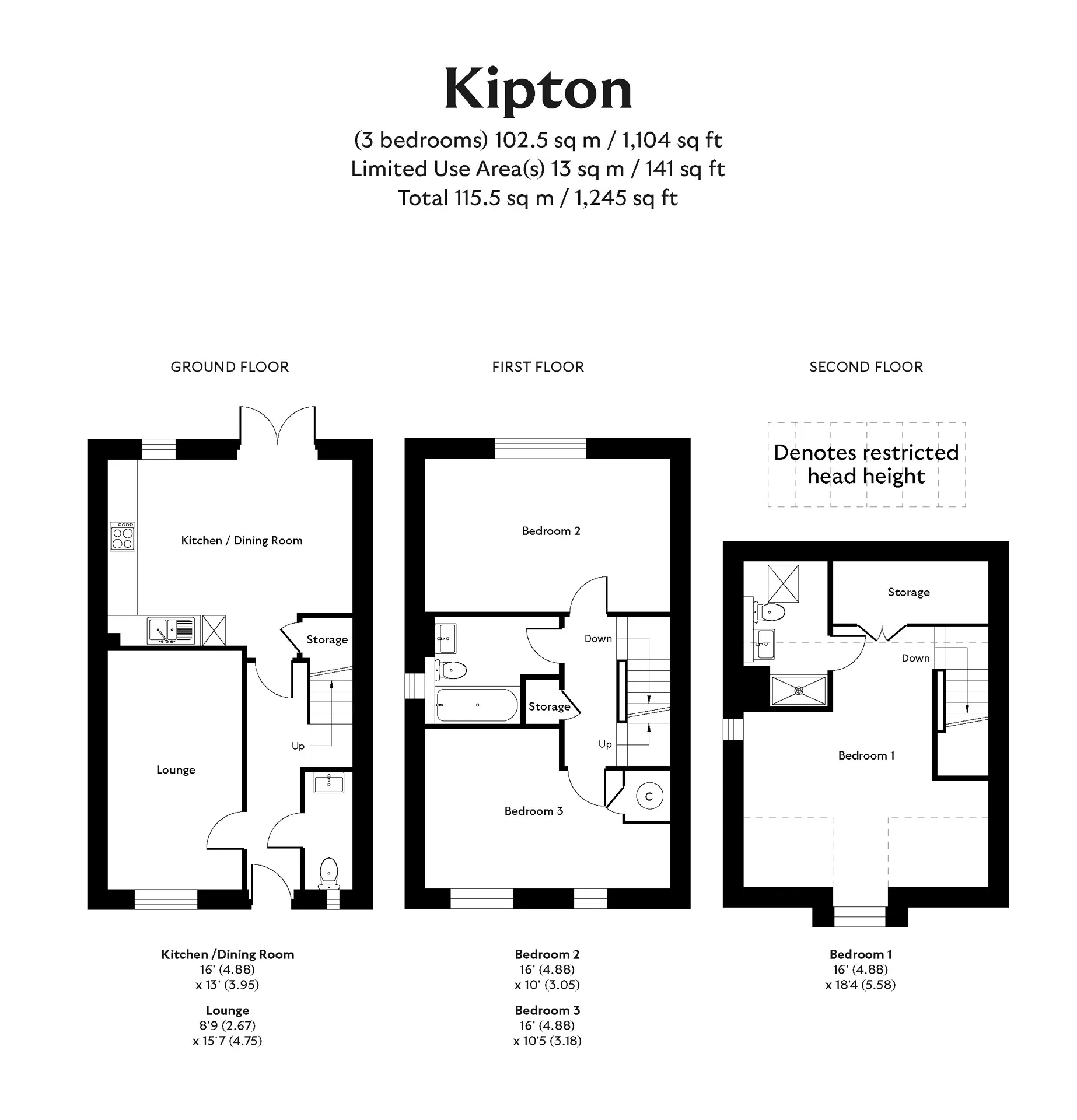 Houghton Conquest Floorplan Kipton